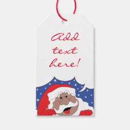 Kerstkerstkerstkerstkerstkerstman met kleurkreet cadeaulabel