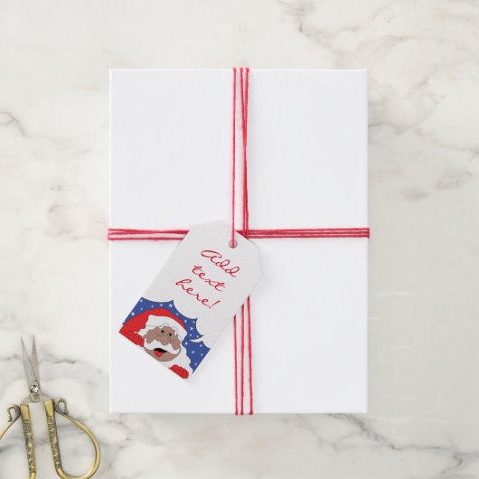 Kerstkerstkerstkerstkerstkerstman met kleurkreet cadeaulabel (Met Touw)