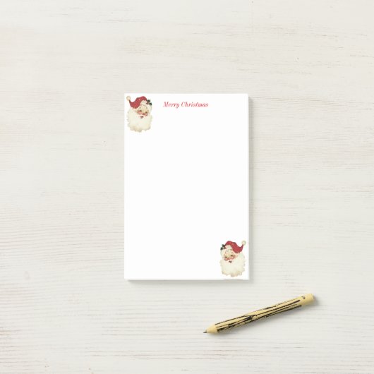 Kerstkerstkerstkerstkerstkerstman op wit post-it® notes (Op bureau)