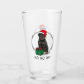 Kerstkerstkerstkerstkerstkerstman Pet Rottweiler D Glas (Achterkant)