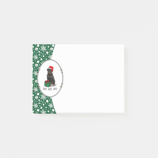 Kerstkerstkerstkerstkerstkerstman Pet Rottweiler D Post-it® Notes (Voorkant)