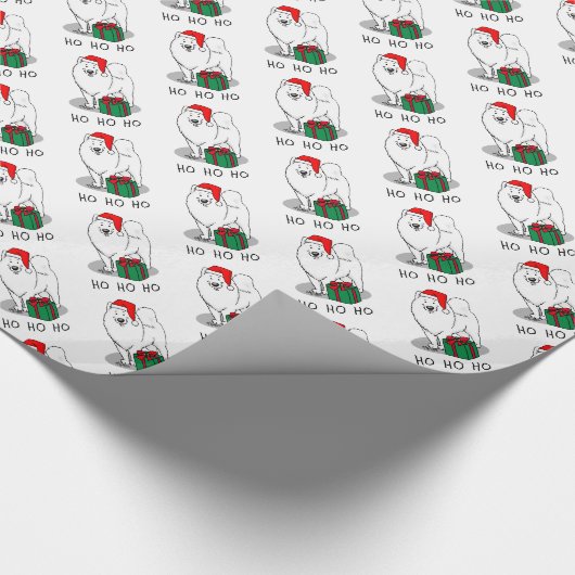 Kerstkerstkerstkerstkerstkerstman Pet Samoyed Dog Cadeaupapier (Hoek)