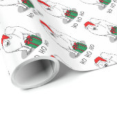 Kerstkerstkerstkerstkerstkerstman Pet Samoyed Dog Cadeaupapier (Rol Hoek)