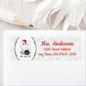 Kerstkerstkerstkerstkerstkerstman Pet Samoyed Dog  Etiket (Insitu)