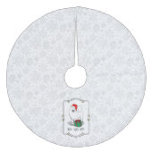 Kerstkerstkerstkerstkerstkerstman Pet Samoyed Dog  Fleece Kerstboom Rok (Voorkant)