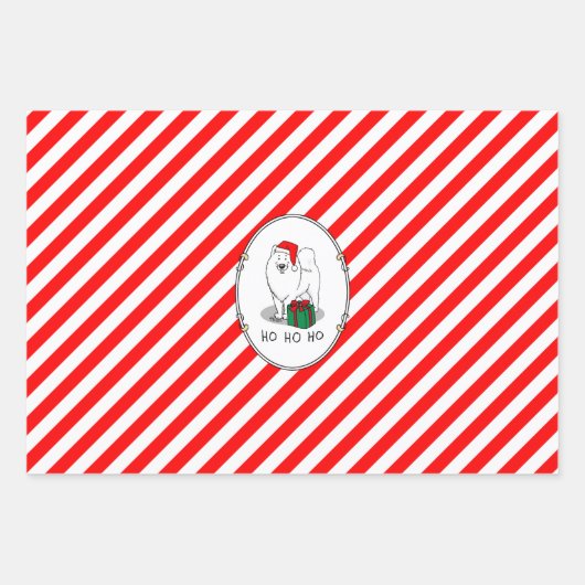 Kerstkerstkerstkerstkerstkerstman Pet Samoyed Dog  Inpakpapier Vel (Voorkant 2)
