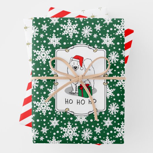 Kerstkerstkerstkerstkerstkerstman Pet Samoyed Dog  Inpakpapier Vel (In situ)