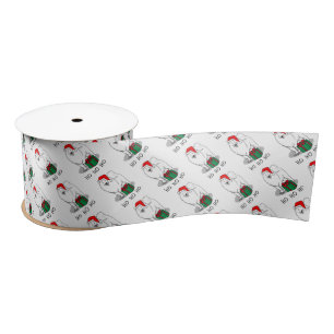 Kerstkerstkerstkerstkerstkerstman Pet Samoyed Dog Satijnen Lint