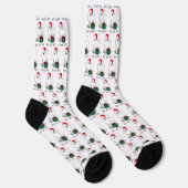 Kerstkerstkerstkerstkerstkerstman Pet Samoyed Dog Sokken (Rechts)