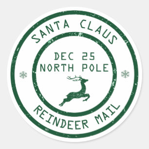 kerstkerstkerstkerstkerstkerstman renrennier Mail Ronde Sticker