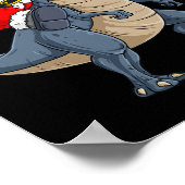 Kerstkerstkerstkerstkerstkerstman Riding Dinosaur Poster (Hoek)