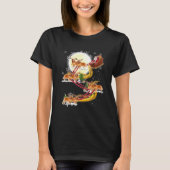 Kerstkerstkerstkerstkerstkerstman Riding Golden Re T-shirt (Voorkant)