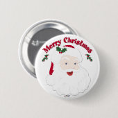 kerstkerstkerstkerstkerstkerstman ronde button 5,7 cm (Voorkant /achterkant)