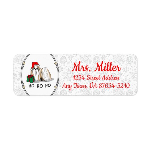 Kerstkerstkerstkerstkerstkerstman sjiitische Tzu ( Etiket (Voorkant)