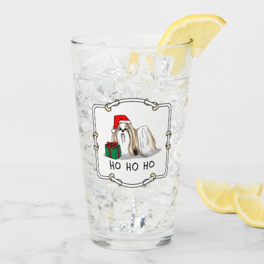 Kerstkerstkerstkerstkerstkerstman sjiitische Tzu ( Glas (Achterkant ijs)