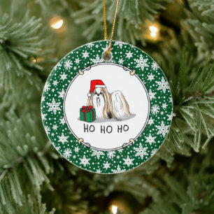 Kerstkerstkerstkerstkerstkerstman sjiitische Tzu ( Keramisch Ornament