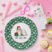 Kerstkerstkerstkerstkerstkerstman sjiitische Tzu ( Papieren Bordje (Feest)