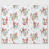 Kerstkerstkerstkerstkerstkerstman Waterverf Cadeaupapier (Vlak)