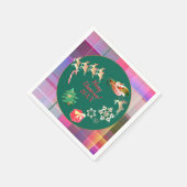 Kerstkerstkerstkerstkerstkerstman's renrennen Napk Servet (Hoek)