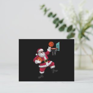Kerstkerstkerstkerstkerstkerstmis met een Basketba Feestdagenkaart