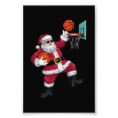 Kerstkerstkerstkerstkerstkerstmis met een Basketba Foto Afdruk (Voorkant)