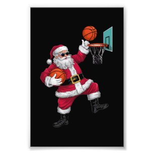 Kerstkerstkerstkerstkerstkerstmis met een Basketba Foto Afdruk