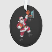 Kerstkerstkerstkerstkerstkerstmis met een Basketba Ornament (voorkant)