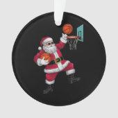 Kerstkerstkerstkerstkerstkerstmis met een Basketba Ornament (voorkant)