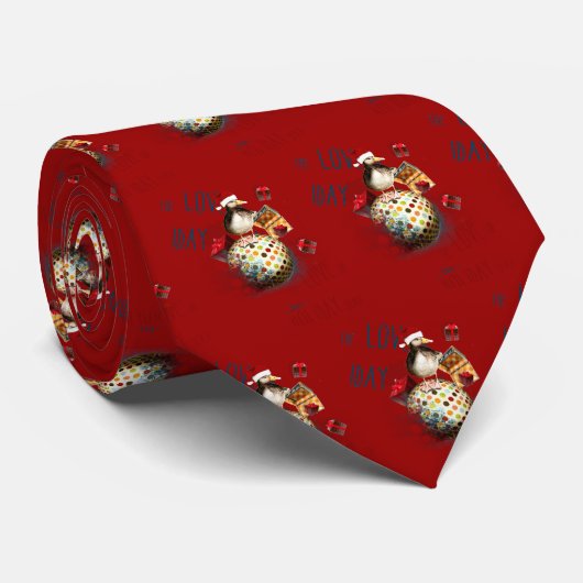 Kerstkerstkerstkerstkerstkerstschilderpatroon op r stropdas (Opgerold)