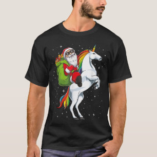Kerstkerstkerstkerstkerstkerststaarten Unicorn-paa T-shirt