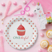 Kerstkerstkerstkerstkerstkersttaart Eerste Kerstda Papieren Bordje (Feest)