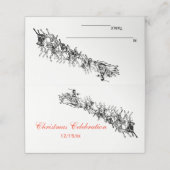 Kerstkerstkerstkerstkerstkersttaart, hoge kwalitei plaatskaartje (Buitenkant ongevouwen)