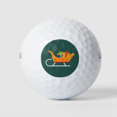 Kerstkerstkerstkerstkerstkersttsmandschild Golfballen (Voorkant)