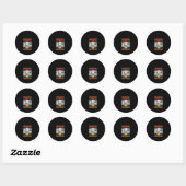kerstkerstkerstkerstkerstKoe Funny Gift Ronde Sticker (Vel)