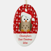 Kerstkerstkerstkerstkerstman - Aangepaste Kinderen Keramisch Ornament (Rechts)