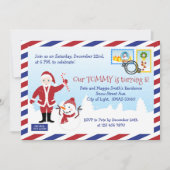 kerstkerstkerstkerstkerstman Air Mail Envelope Kaart (Voorkant)