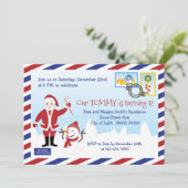 kerstkerstkerstkerstkerstman Air Mail Envelope Kaart (Staand voorkant)