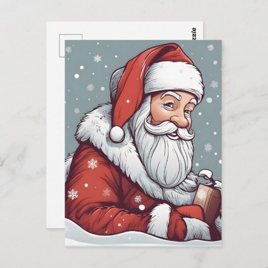 kerstkerstkerstkerstkerstman briefkaart (Voorkant / Achterkant)