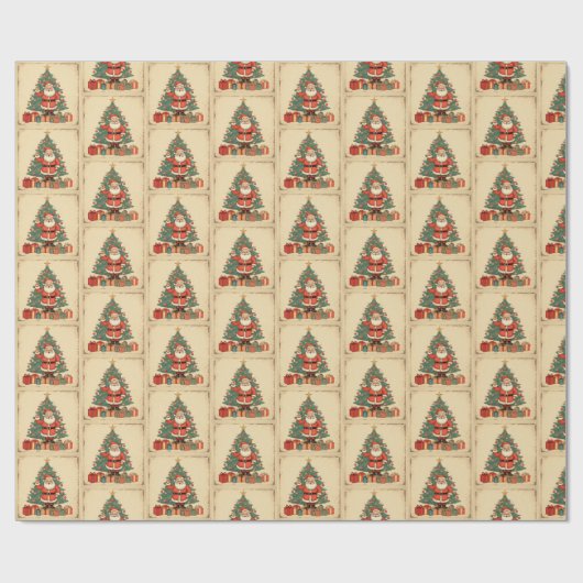 kerstkerstkerstkerstkerstman cadeaupapier (Vlak)