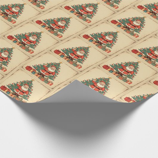 kerstkerstkerstkerstkerstman cadeaupapier (Hoek)