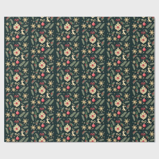 kerstkerstkerstkerstkerstman cadeaupapier (Vlak)