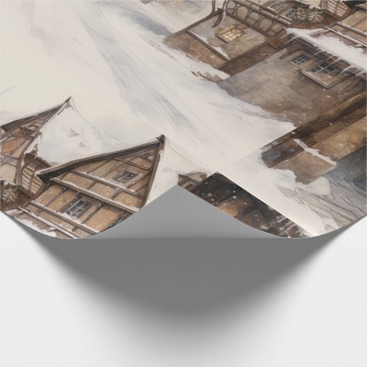 kerstkerstkerstkerstkerstman cadeaupapier (Hoek)