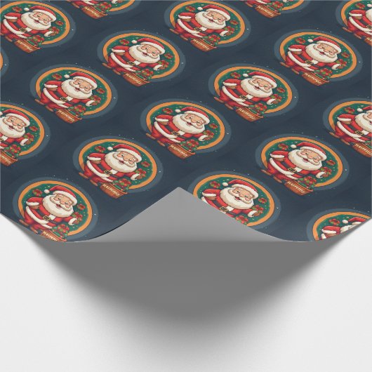 kerstkerstkerstkerstkerstman cadeaupapier (Hoek)