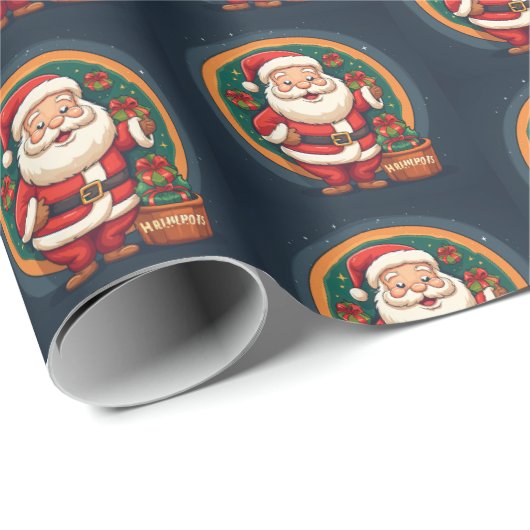 kerstkerstkerstkerstkerstman cadeaupapier (Rol Hoek)