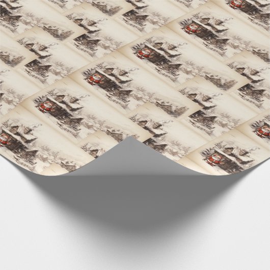 kerstkerstkerstkerstkerstman cadeaupapier (Hoek)