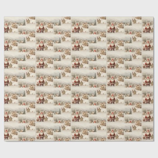 kerstkerstkerstkerstkerstman cadeaupapier (Vlak)