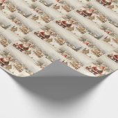 kerstkerstkerstkerstkerstman cadeaupapier (Hoek)