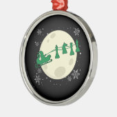 Kerstkerstkerstkerstkerstman - Chess Piece Reindee Metalen Ornament (Links)