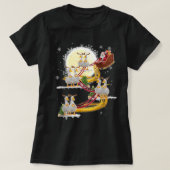 Kerstkerstkerstkerstkerstman die Duck Funny Duck X T-shirt (Design voorkant)