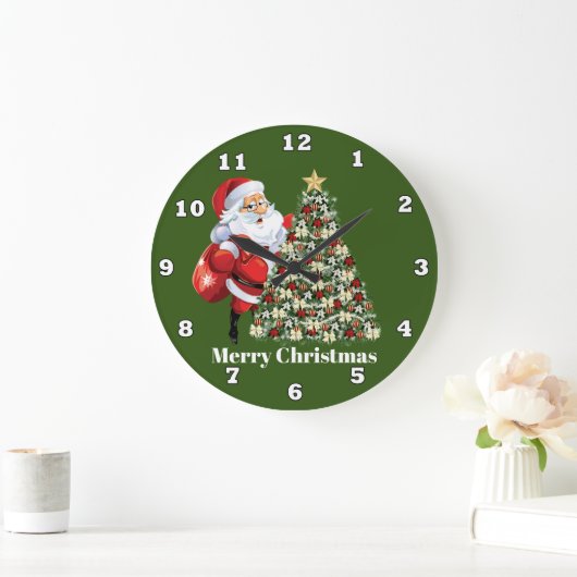 Kerstkerstkerstkerstkerstman en boom grote klok (Huis)